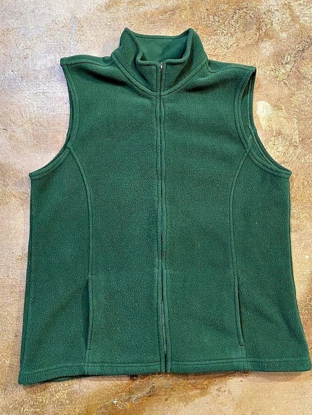 Large.Large.Bean Polartec Fleece Vest Green Large